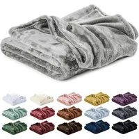 Wohndecke Kuscheldecke, Fleecedecke, Wolldecke flauschig und weich, Lavea, Sofadecke, Atmungsaktiv & Hautfreundlich, Decke