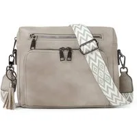 TAN.TOMI Schultertasche Damen Umhängetasche mit Verstellbar Abnehmbar Breiter Gurt, Leicht Damen Crossbody Bag Für Tägliches Arbeiten Verabredungen