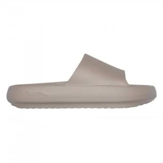 Skechers - Einzelner Riemen Badesandale für Damen, Passt über dem Spann, Flach (Grau)