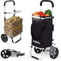 Arebos Einkaufstrolley 3-in-1 mit Kühlfach, klappbar 50 L & Tragkraft 50 kg, 56 l, integrierte Kühlfach