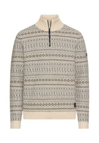 camel active - Strick-Troyer aus reiner Lammwolle oatmeal - Gr. - XL