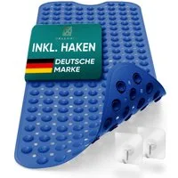 Delluxia Wanneneinlage Badewannenmatte rutschfest für Kinder & Erwachsene, B: 40 cm, L: 100 cm, inkl. Aufhängung, geruchsfrei, schimmelfrei, ohne Weichmacher