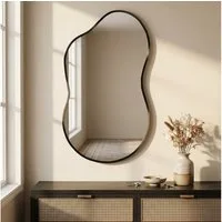 TLGREEN Dekospiegel Wandspiegel, (Wolkenspiegel mit Gehärtetes Glas, Aluminiumrahmen), für Wohnzimmer Schlafzimmer Badezimmer