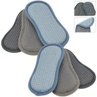 Koopman Reinigungsschwamm Geschirrschwamm Küchenschwamm Schwamm Set 6tlg, Grau, Polyester + Nylon, 2 seitig, Mehrweg, Haushalt