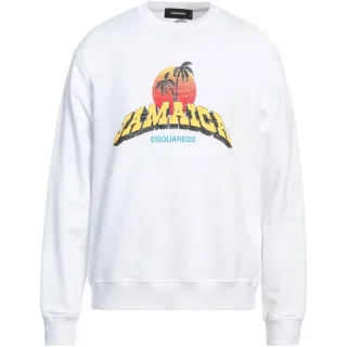 Dsquared2 Jamaica Design Weißes Sweatshirt