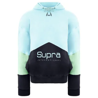 Supra Long Sleeve Pullover Blue Herren 92 Fleece Hoodie 102552 366