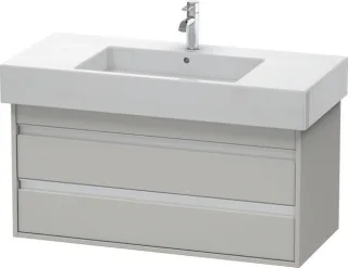 Duravit Ketho Waschtischunterbau wandhängend Betongrau Matt 1000x455x480 mm - KT664100707 KT664100707