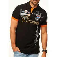 behype Poloshirt mit Stickerei als Freizeit Polo T-Shirt - Polo-Hemd für Herren Kurzarm Polohemd im Regular-Fit in Piqué-Qualität für Männer