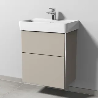 Sanipa 3way Waschtischunterbau zu Laufen Pro S Waschtisch mit 2 Auszügen, Kaschmir-Matt BP7851U
