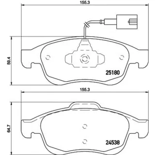 Hella Bremsbel?ge vorne Alfa Romeo Giulietta 8DB355015-521
