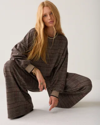 Summum - Sweatshirt Check jacquard multicolour - Gr. - L