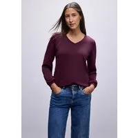 STREET ONE Sweatshirt mit V-Ausschnitt