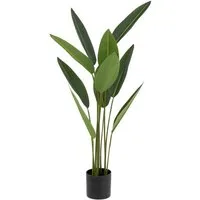 Kunstpflanze Künstliche Strelitzia-Pflanze, 97 cm Zimmerpflanze, Atmosphera Créateur d'intérieur, Höhe 97 cm