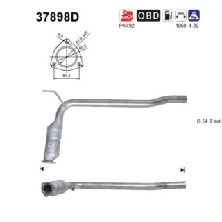 AS Diesel Katalysator VW Transporter T4 2,5 TDi