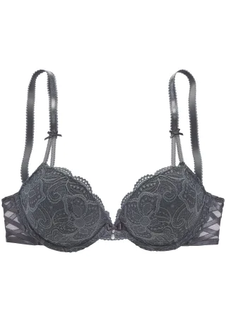 LASCANA - LASCANA Push-up BH graphit - Gr. - 70A