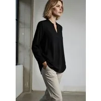 Andijamo-Fashion Schlupfbluse SILENT GLOW Zeitloses Design- matt glänzender Satin