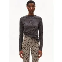 Armedangels Longsleeve LEO Longsleeve aus Bio-Baumwolle mit Leo-Print Slim Fit
