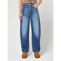 GANG Loose-fit-Jeans 94SARINA SEAM mit Teilungsnaht vorn und Denim Gürtel zum Knöpfen