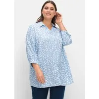 Sieh an! Klassische Bluse Longbluse 3/4-Arm