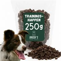 Breers Pet Food Trainingshappen getrocknet Rinderlunge 250 Gramm Kausnack Hundeleckerlie, Belohnung für: Hunde, Harter Kauartikel, Leckerli getreidefrei, Hundesnack zuckerfrei