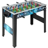 COSTWAY Kickertisch (1-tlg), für Kinder, aus Holz, mit 2 Fußbällen & 18 Spielern