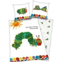 Die kleine Raupe Nimmersatt Kinderbettwäsche Die kleine Raupe Nimmersatt, Renforcé, mit niedlichem Motiv