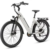 TTGO E-Bike Cityrad 28x2,4 Zoll, 110km, 70 Nm Hinterradmotor, C5, ZOOM Federsattelstütze, 7 Gang Shimano, Kettenschaltung, Heckmotor, 648 Wh, Tiefeinstieg, Pedelec, Elektrofahrrad, für Damen Herren, Hydr. Bremse