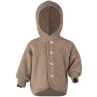 Engel Naturkleidung Walkjacke (1-St) Baby Fleece Jacke mit Kapuze aus Bio Schurwolle