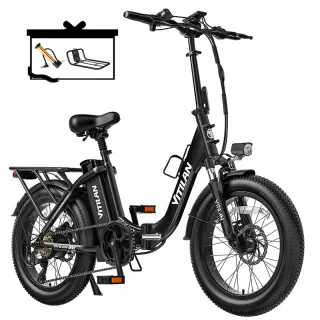 [EU DIRECT] Vitilan U3 Electric Bike 48V 13Ah Battery 750W Motor Recommended Top Speed 25KM/H 20inch Tires 48-70KM Max M