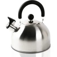 MOPUEA Wasserkessel 2,5 Liter Edelstahl Flötenkessel Teekessel Wasserkocher Pfeifkessel, (Outdoor Picknick Camping Kaffeekanne für Kochen im Freien, 1-tlg., Geeignet für verschiedene Herdarten und Grill Teekessel groß), Campingkessel Edelstahl Wasser