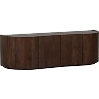 WOOOD Sideboard Sense Mangoholz organische Wellenform, H 50 x B 160 x T 46 cm, Tragkraft Deckplatte 35 kg, fertig montiert geliefert, Massivholz