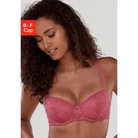 LASCANA Schalen-BH mit Bügel aus blumiger Jacquardspitze, sexy Dessous