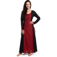 Metamorph Hexen-Kostüm Wikinger Schnürkleid schwarz-rot, Hochwertige und authentische Mittelalterkleidung zu unschlagbar günst