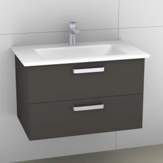 Artiqua 414 Waschtischunterschrank für Venticello 41048G Stahlgrau, 414-WU2L-V103-7142-88 414-WU2L-V103-7142-88