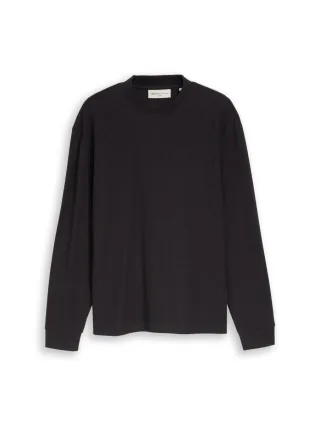TOM TAILOR Denim - Strukturiertes Longsleeve grau - Gr. - S