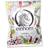 einhorn Kondome Penisgegenstände (54mm Breite + Comfort-Form) Wochenration, Packung mit, 7 St., Fairstainability Kondome - kreativ, umweltbewusst & fair gehandelt, vegane Kondome in der Chipstüte