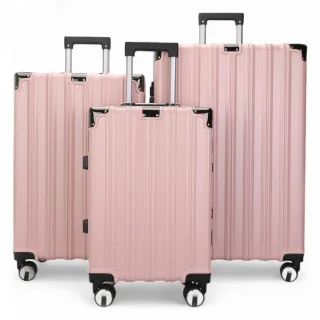 Hartschalenkoffer Rosa Robuster 8-Rollen-Gepäck Handgepäck Koffer