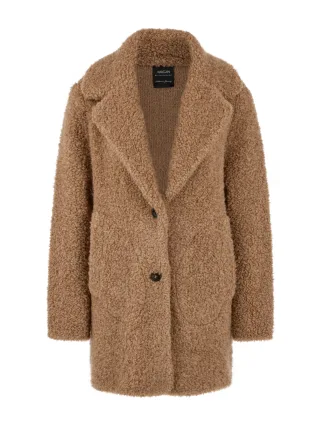 Marc Cain Collections - Bouclé-Kurzmantel Knitted in Germany warm sand - Gr. - 38