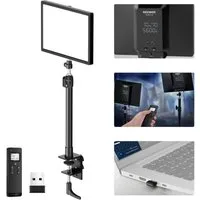 Neewer Videoleuchte GL25B 25W Key Light CRI98+ mit App für Webcam & Laptop, Energie Efizienz Label (A bis G):F