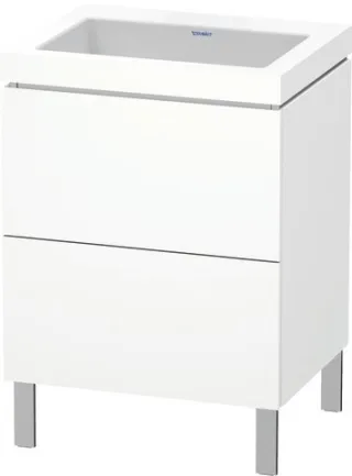 Duravit L-Cube c-bonded Set bodenstehend Weiß Matt 600x480x698 mm - LC6936N1818 LC6936N1818