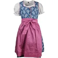 Maddox Dirndl 'Gabriella' 3-tlg. mit Bluse Blümchenmuster, Blau