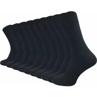 GAWILO Socken für Damen und Herren aus 100% Baumwolle ohne Naht (10 Paar) mit venenfreundlichem Komfortbund