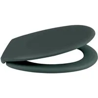 spirella WC-Sitz NEELA, Premium Toilettendeckel aus leichtem Duroplast Kunststoff, hohe Stabilität, langlebig, bruchsicher, Soft Close Absenkautomatik, oval, neue Trendfarben in angesagter matt Optik, dunkelgrün