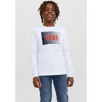 Jack & Jones Junior Langarmshirt JJECORP stylisch, bequem, atmungsaktiv, pflegeleicht bedruckt, casual, regular fit, Rundhals