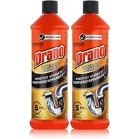 Mr Muscle Drano Power-Gel Rohrfrei 1 Liter - Löst sogar Haare (2er Pack) Rohrreiniger