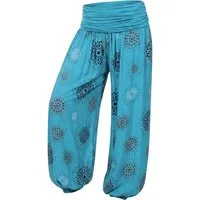 OriginalYou Haremshose Pluderhose für Damen leichte Haremshose sommerliche Yogahose Middle Waist, mit elastischem Bund, weites Bein