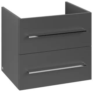 Villeroy & Boch Waschtischunterschrank Avento A88900 576x514x484mm 2 Ausz. Waschtisch mittig Graphit A88900VR