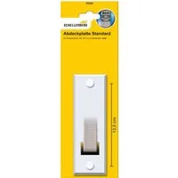 SCHELLENBERG Gurtwickler-Abdeckplatte Standard Maxi, 13,5 cm Lochabstand, langlebig aus Kunststoff, Zubehör für Einlassgurtwickler, Rollladen Abdeckblenden für Gurtwickler und Einlasswickler