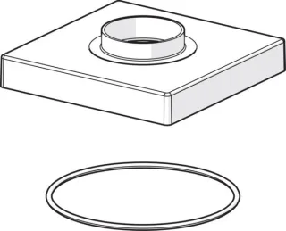 Hansa Rosette HANSA 1003885V 75x75 mm chr  1003885V