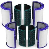 VIOKS Ersatzfilter Luftfilter Filterset Ersatz für Dyson 969048-02, Zubehör für Luftreiniger, Pure Cool DP04 TP04 Pure Hot+Cool HP04